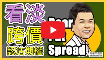 Bear Put Spread 看淡跨價認沽期權